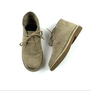 Clarks Boys Suede Desert Boots Laces Chukka